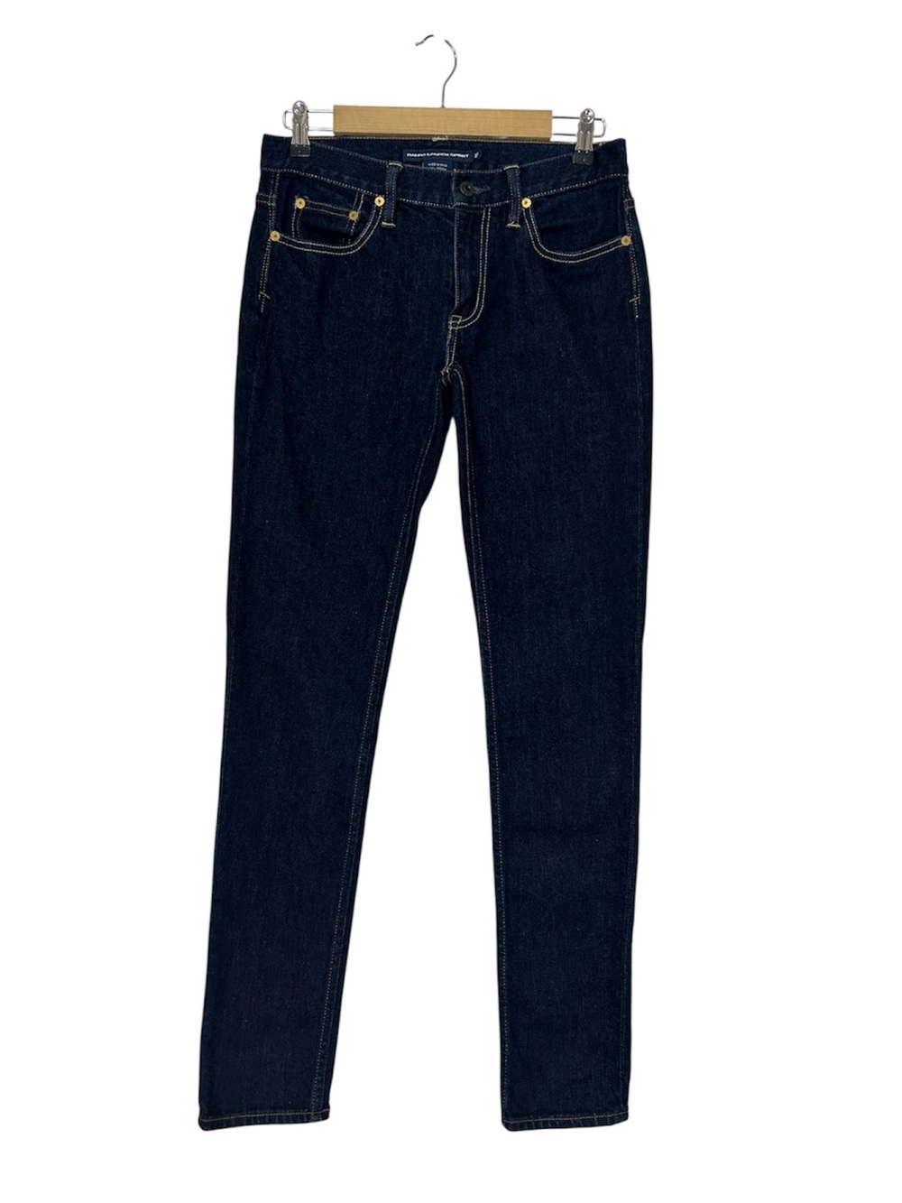 Ralph Lauren Sport Thompson 650 Cotton Blend Dark Blue Mid Rise Skinny Jeans 27